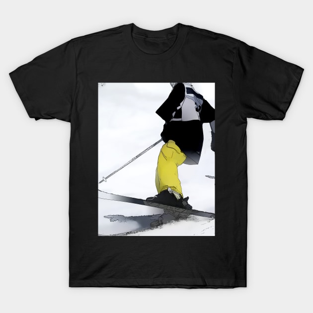 Ski Bum - Skier T-Shirt by Highseller